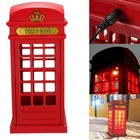 Ретро Лондонский телефонный стенд ночной Светильник USB Батарея двойного назначения светодиодный прикроватный светильник