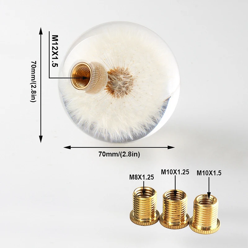 Универсальная ручка переключения передач для гонок 70 мм хрустальный шар с