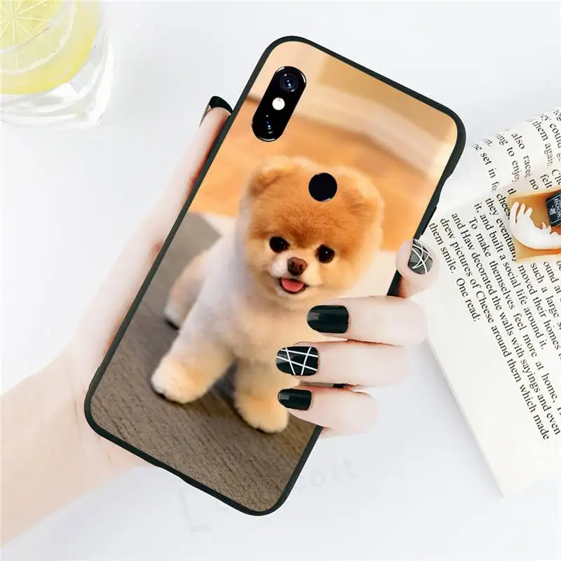 

Pomeranian Phone Case black For Xiaomi Redmi mi note 7 8t 9 9t 9s 8 10 10t 11 pro lite K20 max 3