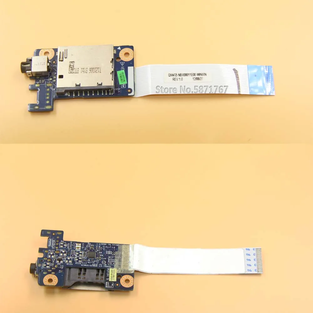 Считыватель звуковых карт доска w/ленточный кабель для Lenovo G480 G580 серии LS-7986P |