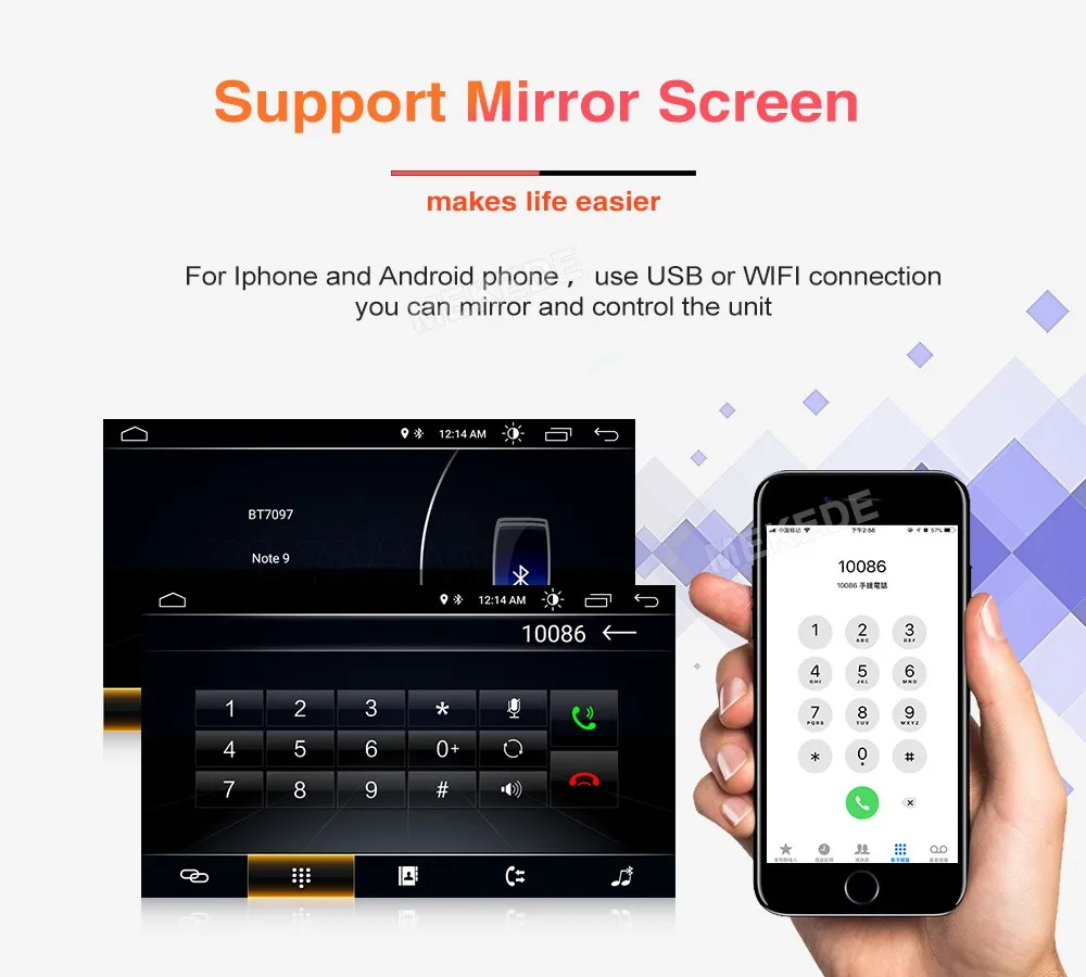 MEKEDE Android 9 автомобильный DVD gps навигатор стерео радио аудио для Ford Focus 2 Mondeo S C Max Fiesta Galaxy