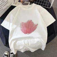 women t shirt graphic print gradient short sleeve lady female outdoor aesthetic white tees for girls casual fashion top tees