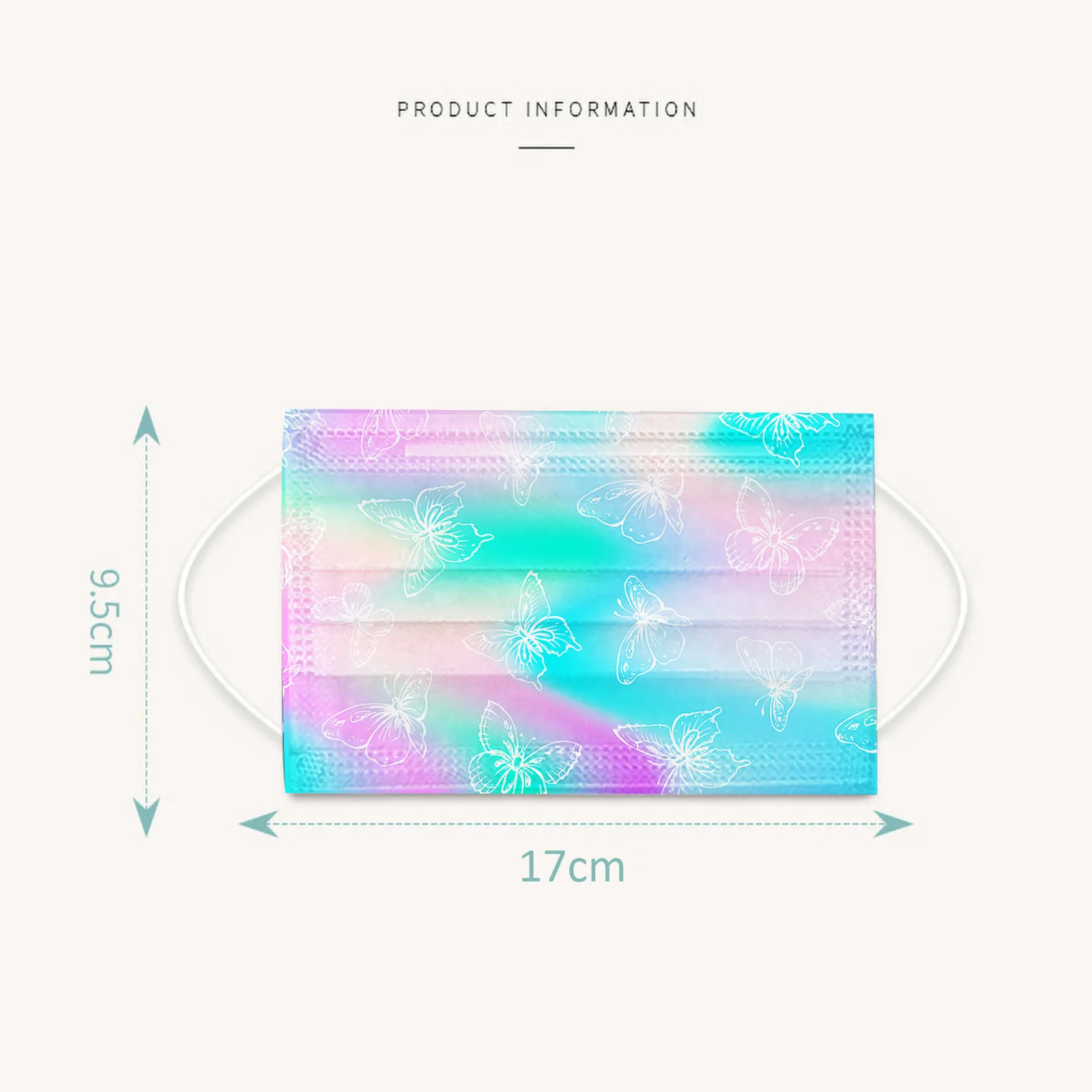 

50Pcs Printed Disposable Mask 3 Layer Ply Filter Non Woven Mouth Face Mask Safe Breathable Protective Masks Mascarillas