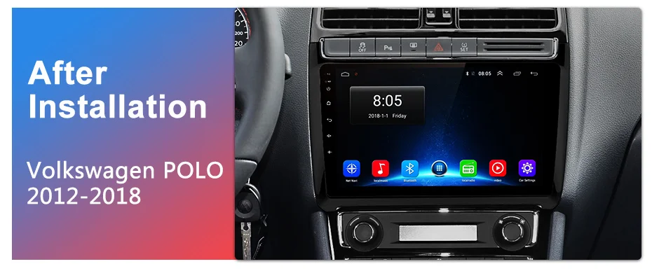 Junsun 2G+ 32G Android 9,0 для Volkswagen POLO 2012- Авто 2 din Радио стерео плеер Bluetooth gps навигация нет 2din dvd