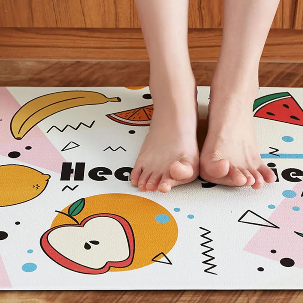

Modern Design Cartoon PVC Home Living Room Bathroom Floormat Carpet Anti-Slip Balcony Kitchen Long Rugs Carpet Mat