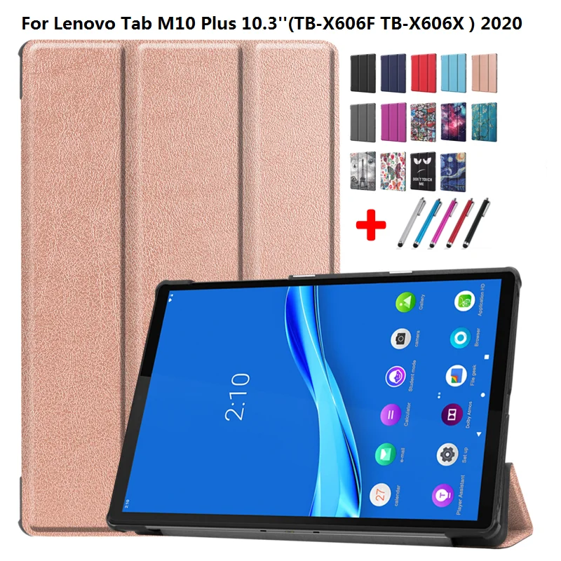 Чехол для Lenovo Tab M10 Plus 10 3 дюйма TB X606F чехол FHD X606X ручка Caqa|Чехлы планшетов и