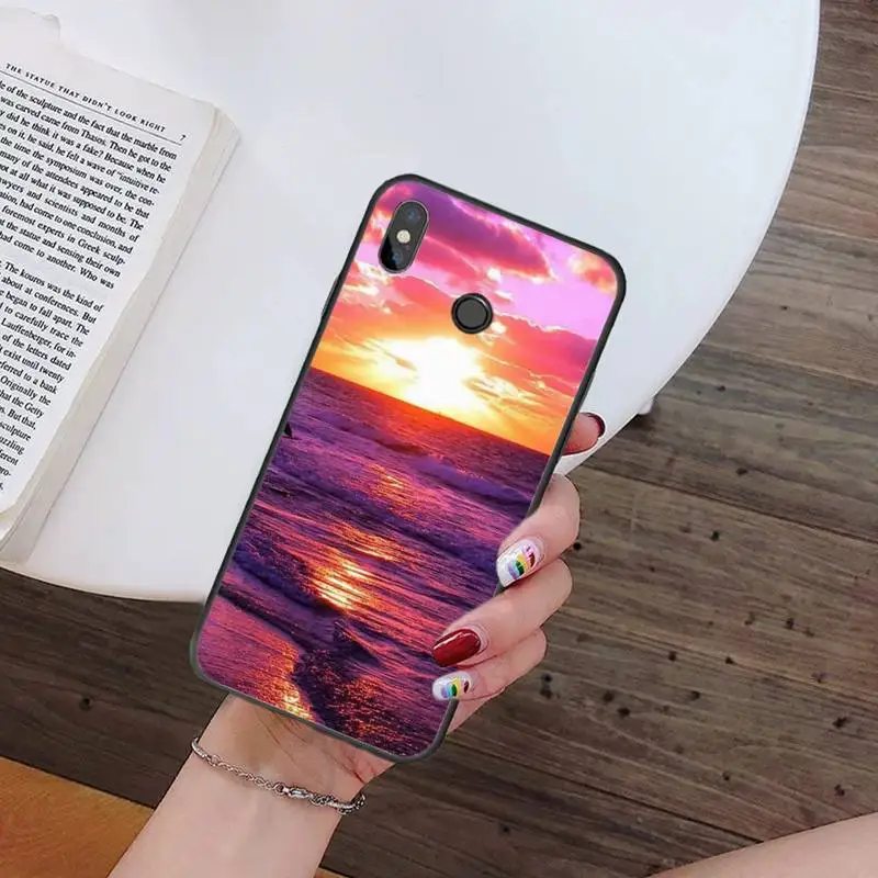 

Sunset Red Beautiful scenery Phone Case For Xiaomi Redmi note 7 8 9 t k30 max3 9 s 10 pro lite