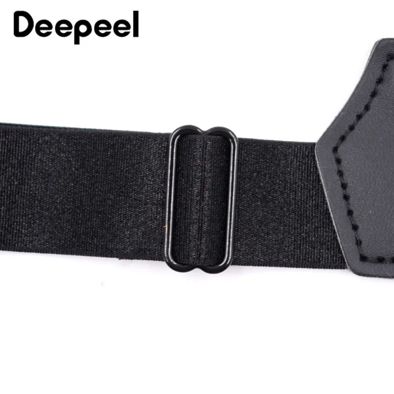 Deepeel 1/2 пары 2 5 см нейлон Для мужчин брюки больших размеров клип подтяжки с