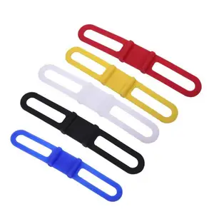 cycling mtb bicycle bike silicone band flashlight flash light phone strap tie ribbon mount holder bicycle accessories equipment free global shipping