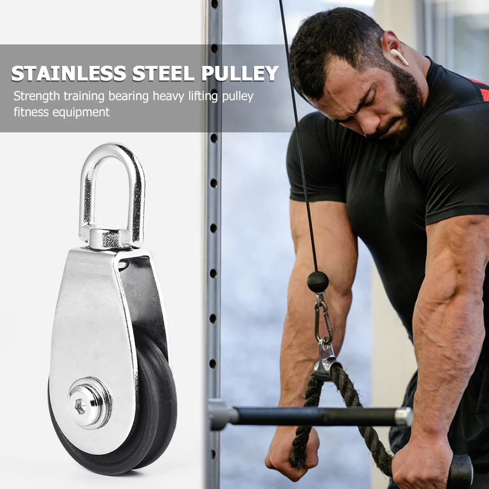 

Bearing Lifting Pulley Exercise Equipment Fitness Strength Training Mute Wheel for Working-out Comfortable Decoration