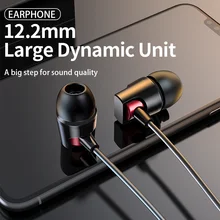 GENAI In-Ear Wired Earphones with Microphone 3.5mm Earbuds Deep Bass Music Stereo Sport Gaming Headsets For Xiaomi Huawei iPhone