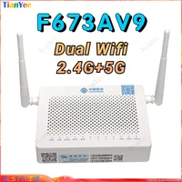 free shipping f673av9 4ge gpon 2 4g5g onu wifi terminal ftth ont modem terminal fiber optic router without power adaptor