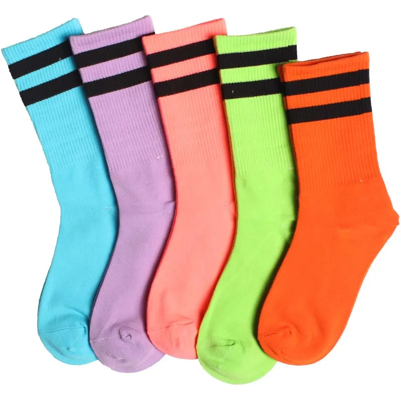 Hyrax тренды мужские повседневные носки яркие цвета в полоску мультяшный