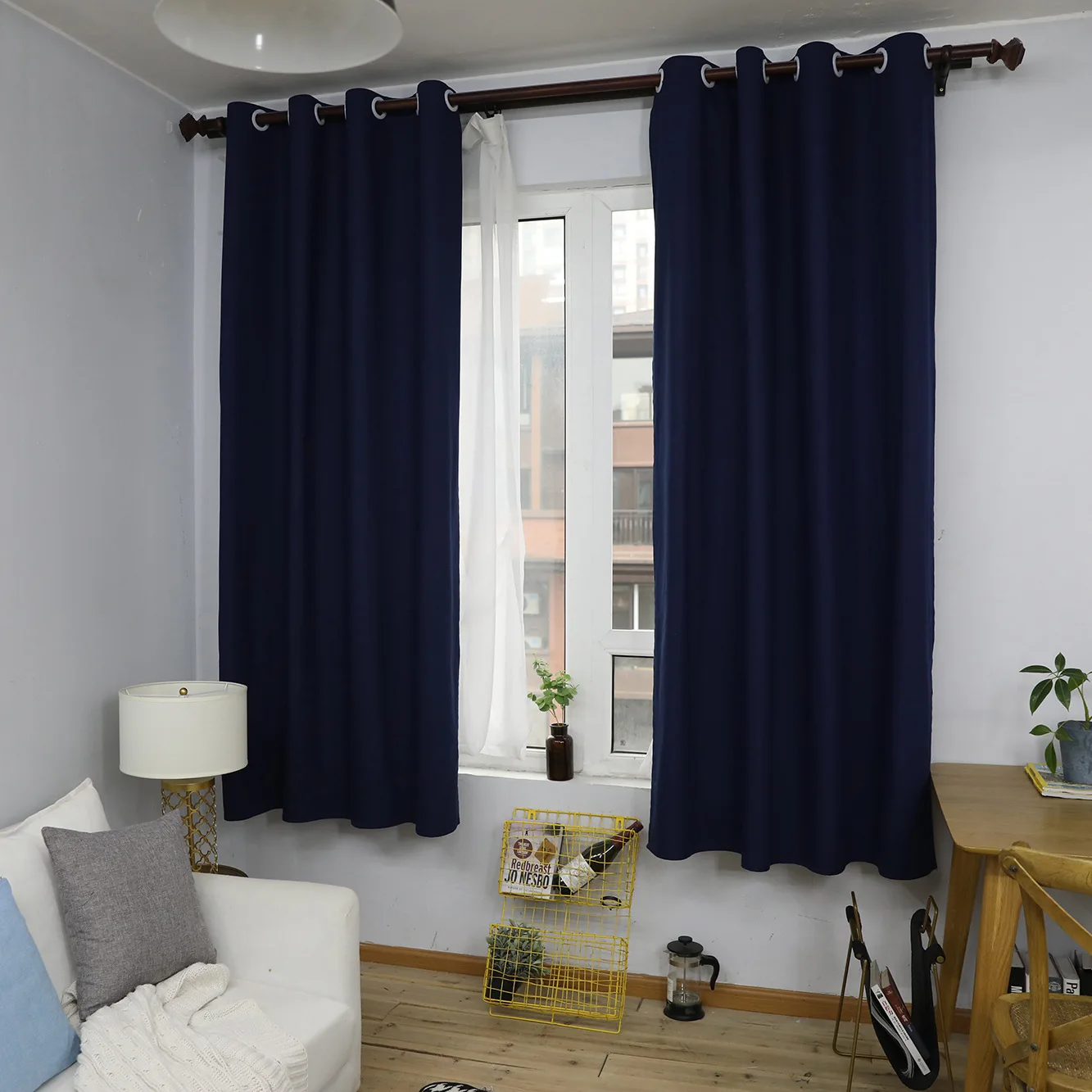 

Yaapeet 1pc Brief Modern Window Drapes Blackout Curtains for Living Room Home Decor High Quality Solid Color Window Curtains