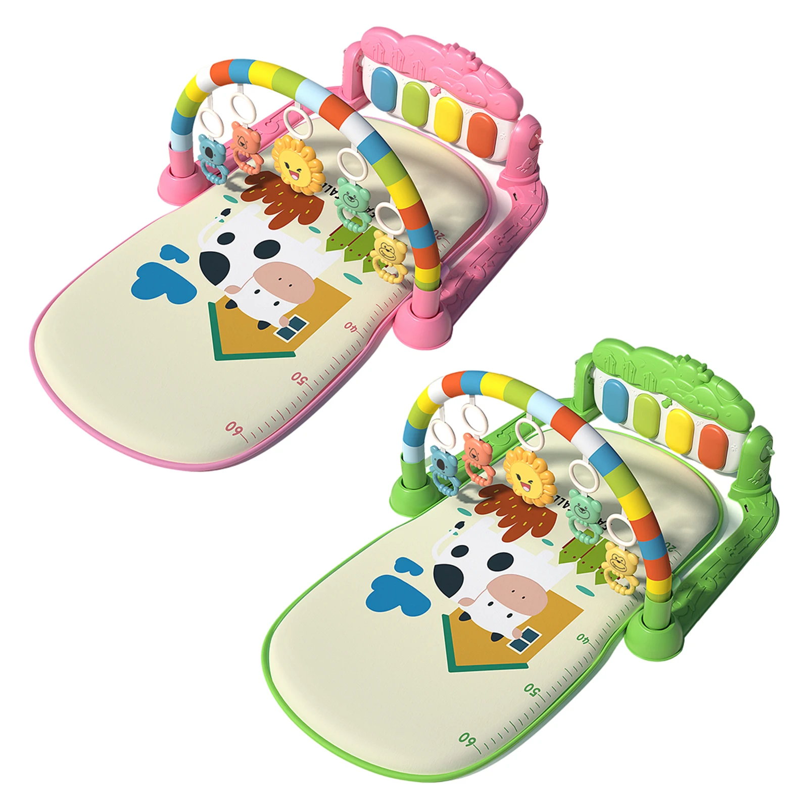 

Baby Fitness Frame LED Musical Toys Rattles Toddlers Activity Gym Crawling Pad Education Puzzle Play Mat For Newborn Autumn Warm