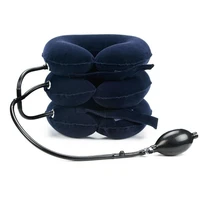 inflatable air cervical neck traction medical correction device support posture stretcher relaxation relief pillow collar new