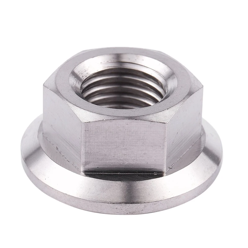 M10 x 1 25 мм TC4 титановая Ti гайка с буртиком для винтов винтовой застежкой |