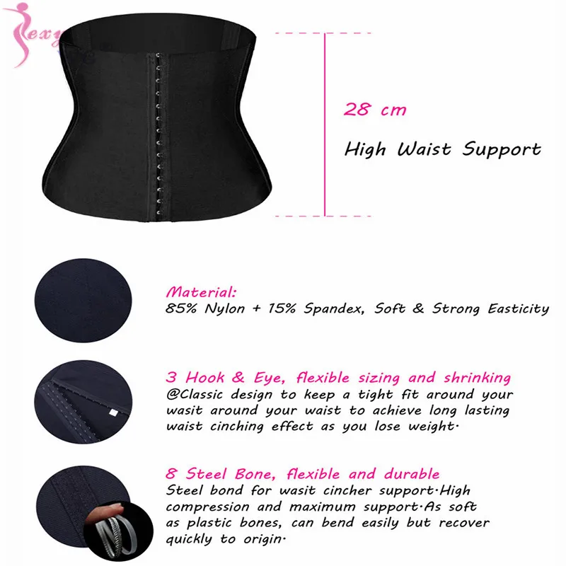 SEXYWG тренажер для талии Cincher послеродовой пояс женщин power Hot Body Gym Shaper под грудью