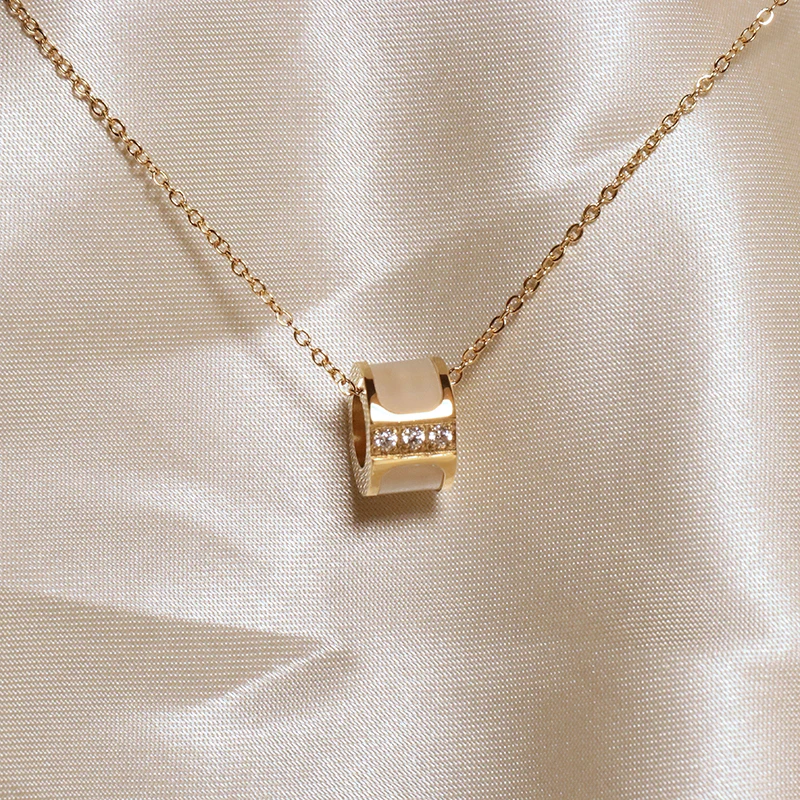 Ожерелье из нержавеющей стали в виде ракушки круглое искусственное ожерелье