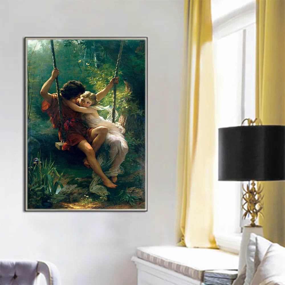 Французский художник Пьер огюстит Кот Весенняя Живопись Холст Плакаты принты