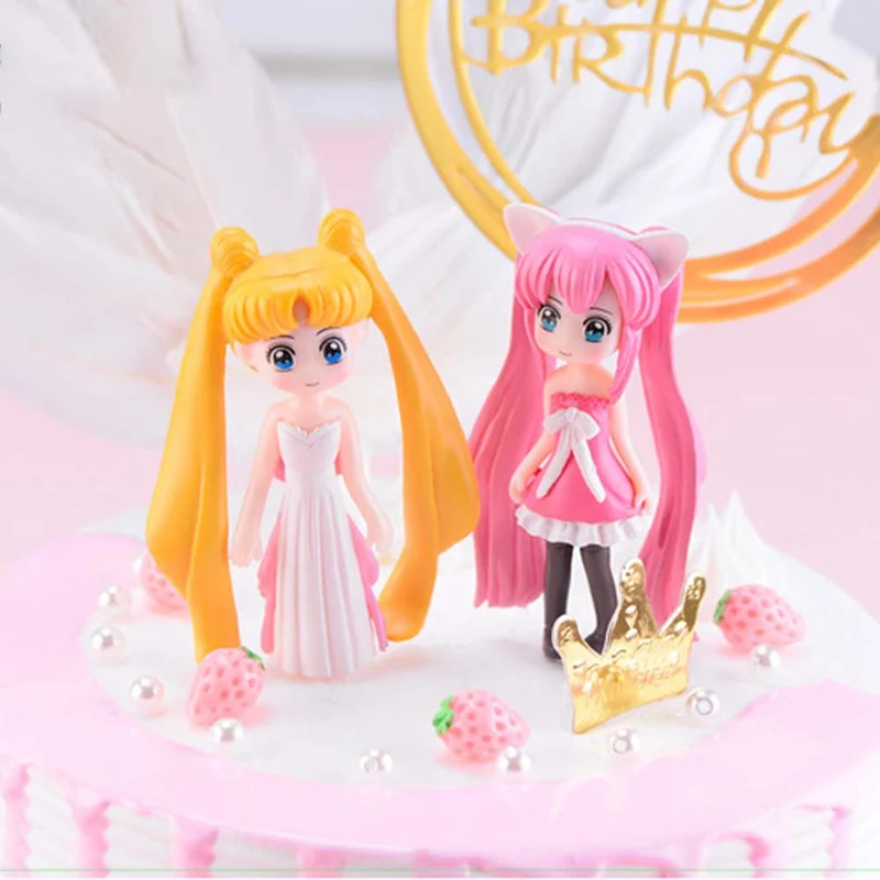 1 шт. Новинка Лидер продаж Аниме Сейлор Мун модель орнамент микро Ландшафтный