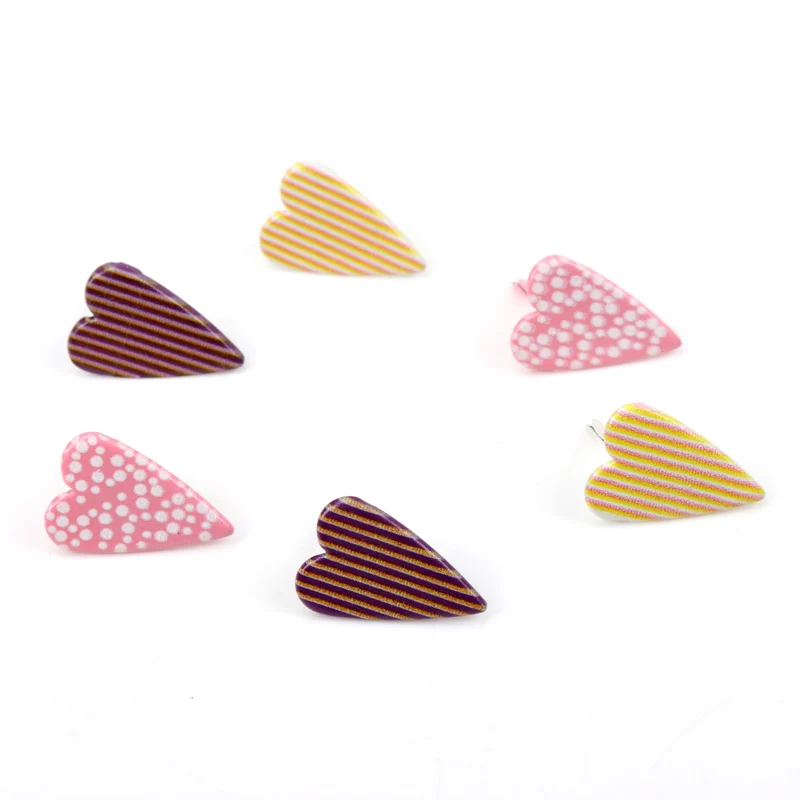 Рисунок в виде сердца блестящие застежки металлические поделки для украшения