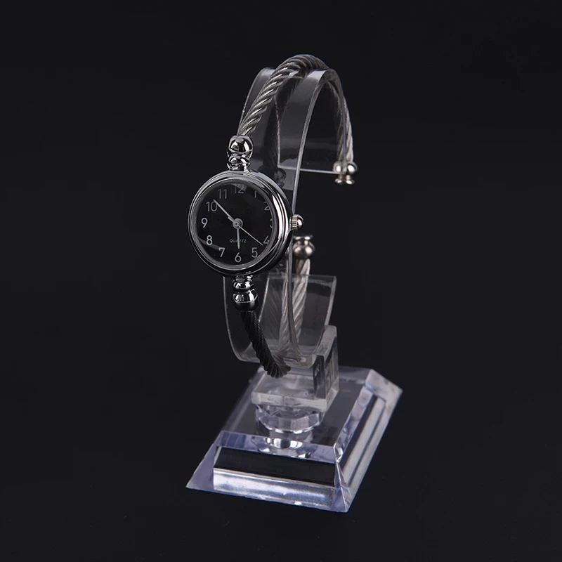 

1PC High Quality Watch Display Stand Show Case Stand Tool Wrist Holder Watch Showing Rack Plastic Transparent