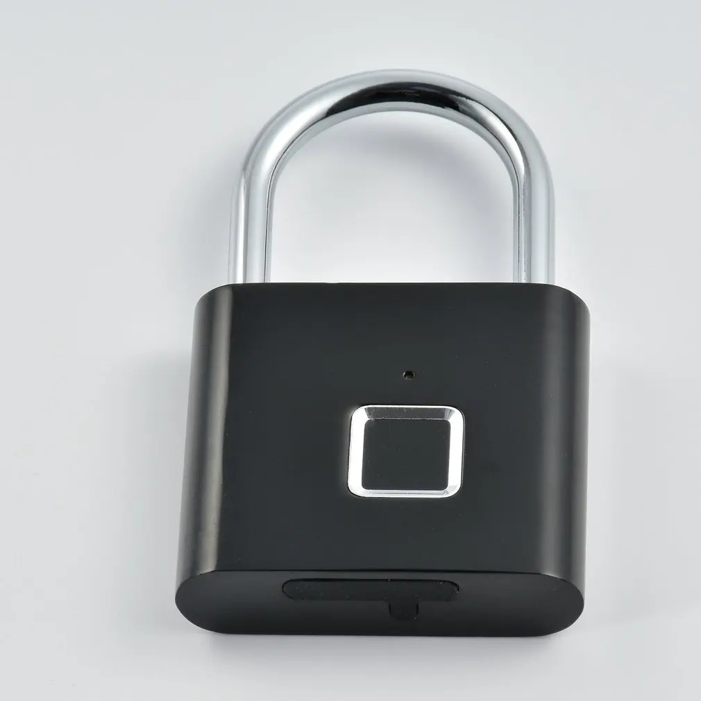 

O10 Keyless USB Rechargeable Door Lock Fingerprint Smart Padlock Quick Unlock Zinc alloy Metal Self Developing Chip Anti-Theft
