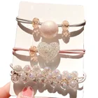 Женские эластичные резинки для волос, резиновый галстук для девочек, акриловая вишневая бабочка, узел в горошек, корейские аксессуары, резинки для волос, ободки, оптовая продажа, комплекты