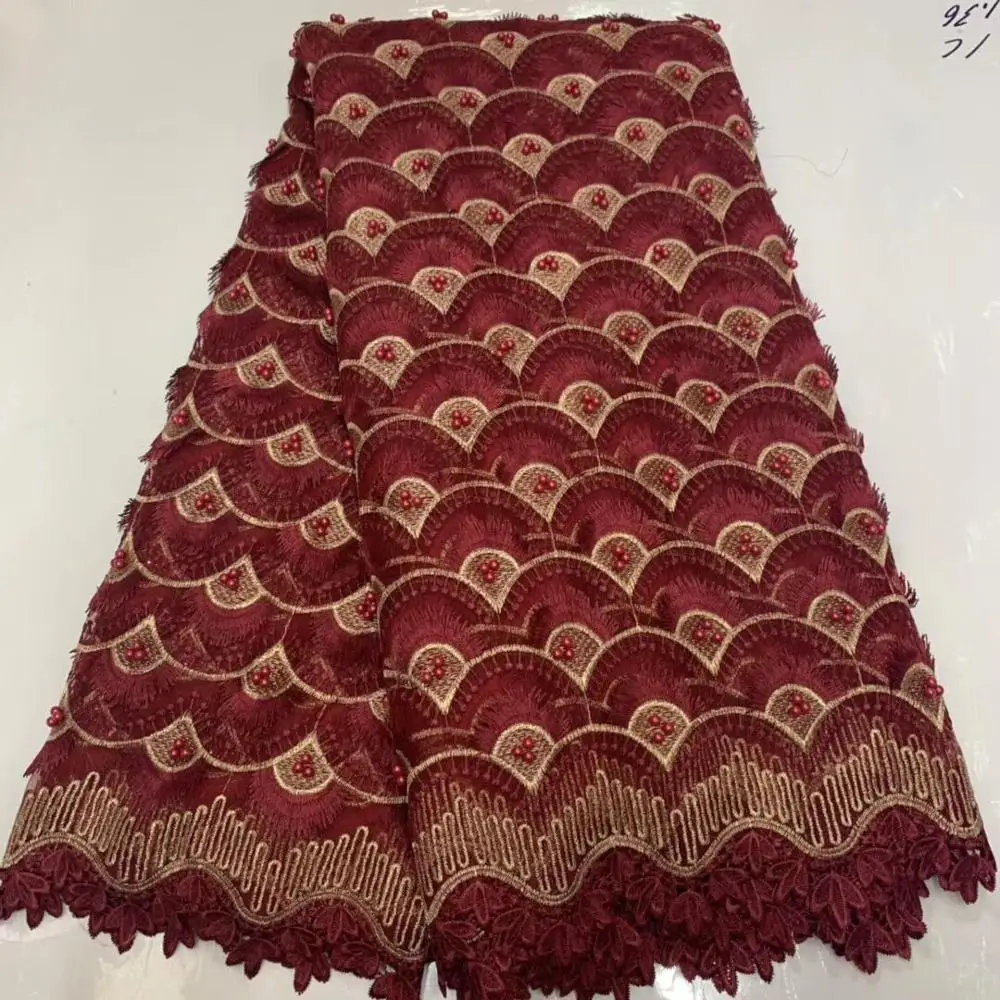 Высококачественная модная нигерийская кружевная ткань высокого качества