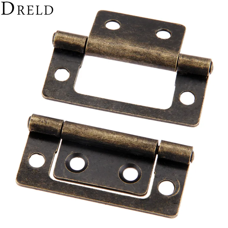 Мебельные петли DRELD 2 шт. 50x24 мм дверные для шкафа ящика античные декоративные