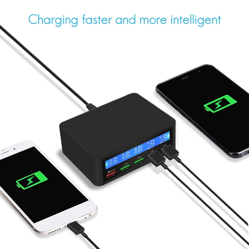 40 Вт QC3.0 5 Порты адаптер быстрой зарядки нескольких usb-хаб для с usb-портом Зарядное