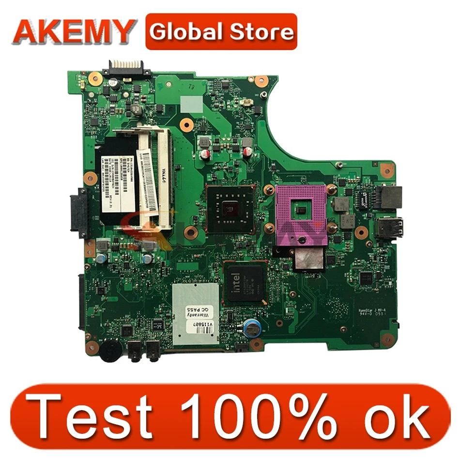 

Материнская плата AKEMY V000148370 для ноутбука Toshiba Satellite L300 L305, материнская плата для ноутбука 6050A2264901 GL40 DDR2, материнская плата DDR3