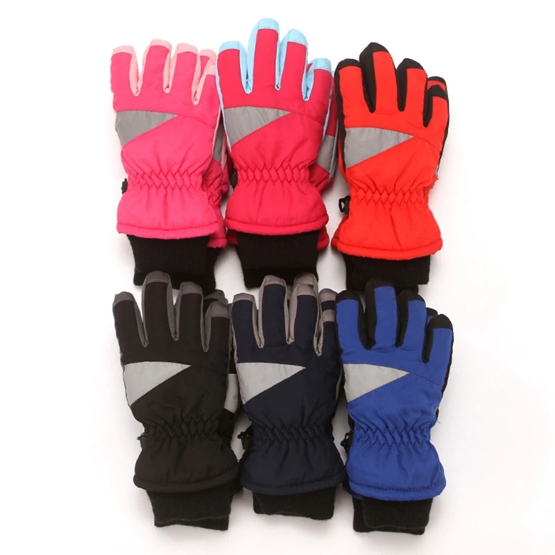 

Children Skiing Cycling Gloves Toddler Thick Warm Mittens Waterproof Windproof