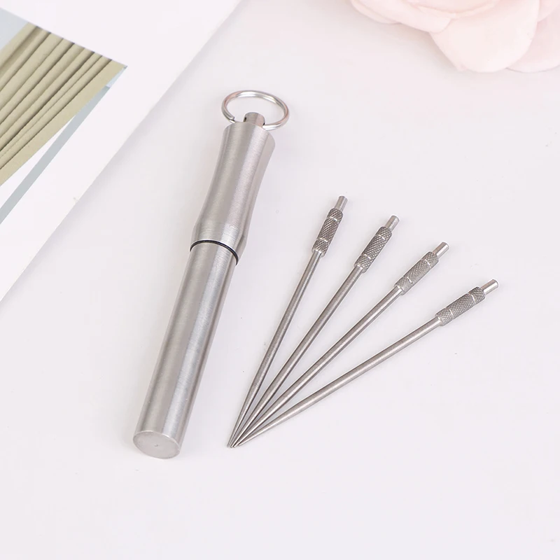 

Useful Stainless Steel Portable Toothpick Holder Outdoor Rustproof Waterproof Household Travel Seal Box Holder Storage Toothpick