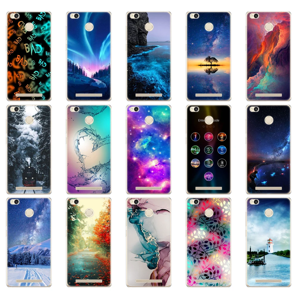 Чехол для xiaomi Redmi 3 s Pro силиконовый чехол из ТПУ S 5 0 дюйма с изображением звездного