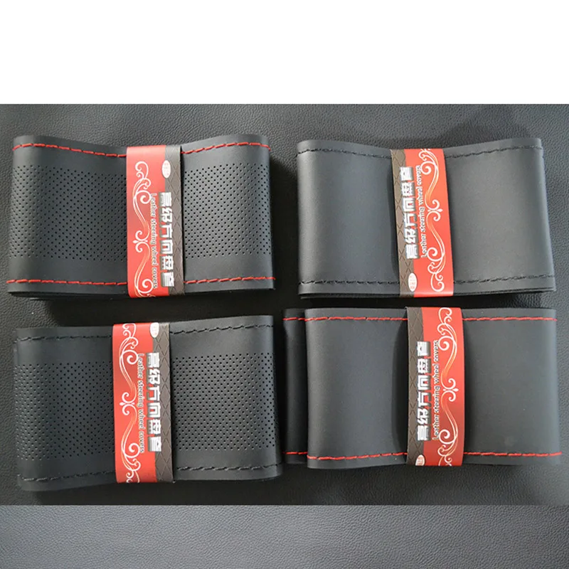 Универсальный чехол рулевого колеса автомобиля из искусственной кожи диаметр 38