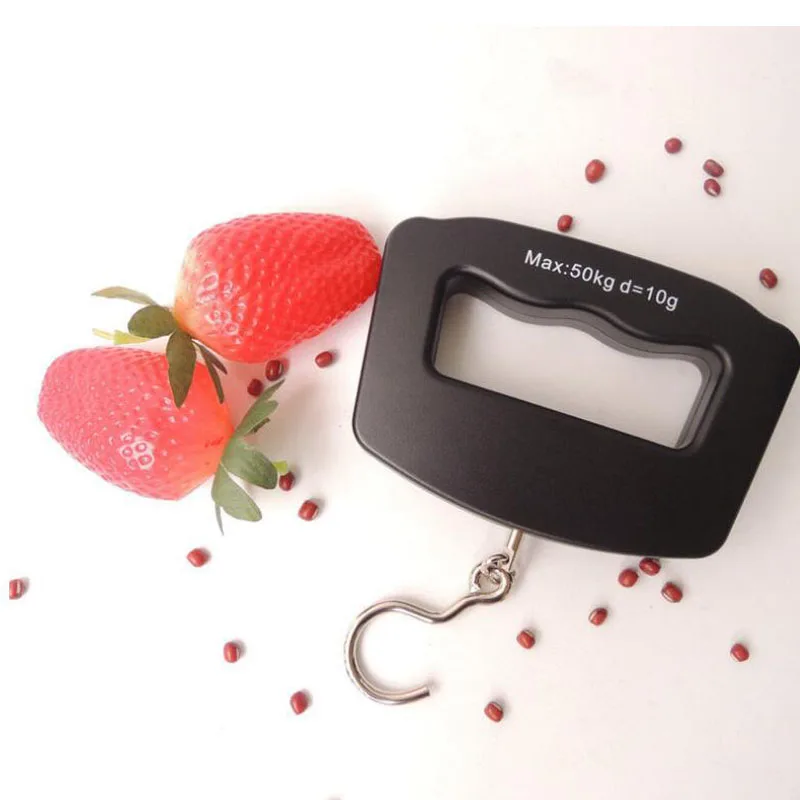 

Crane Scale 50kg/10g Electronic Luggage Scale Portable Travel Luggage Scale Weighing Scale Balance Handheld Kitchen Scale