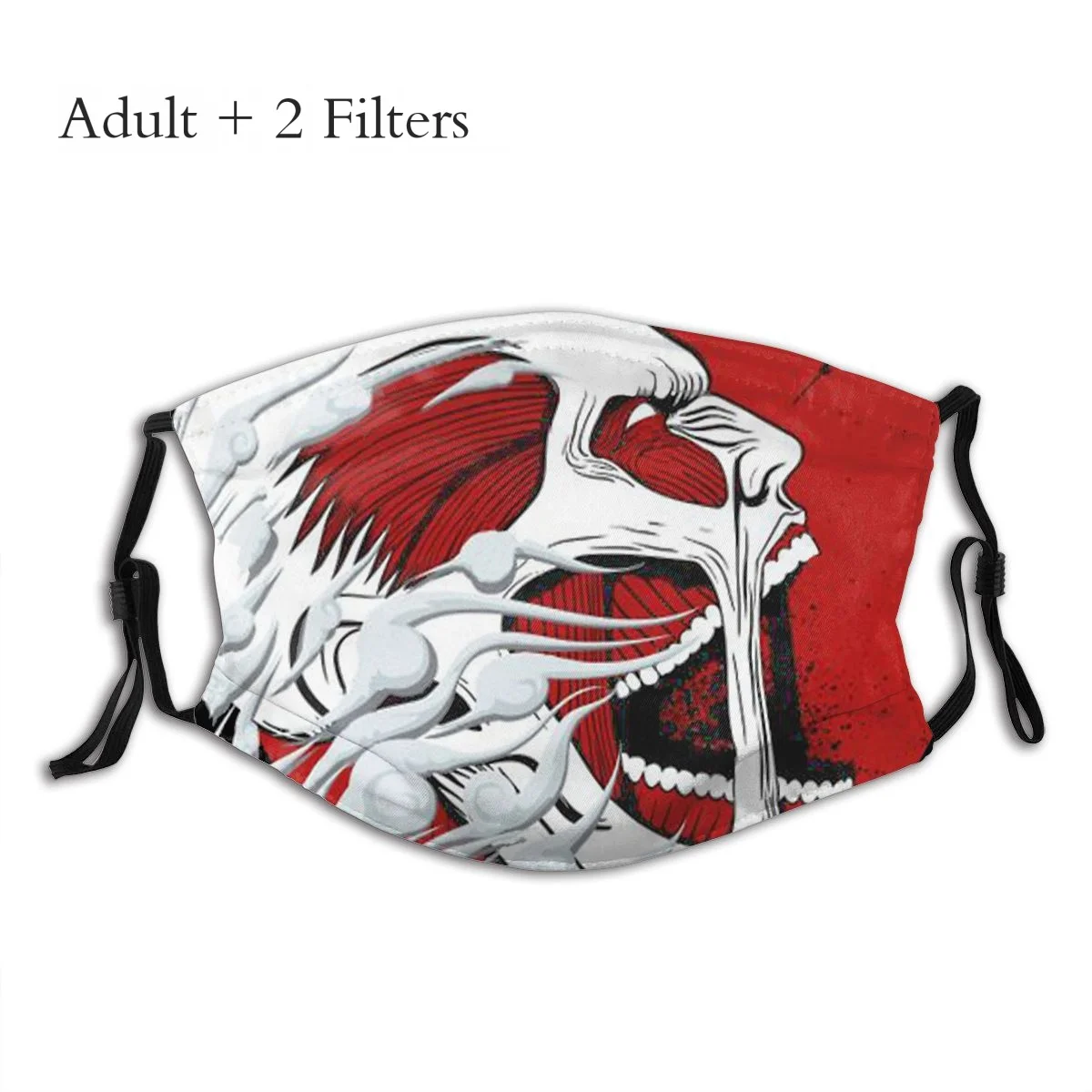Модная зимняя маска с фильтрами для лица изображением черепа атаки на