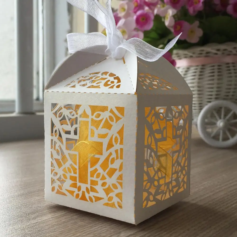 Коробка для конфет 50 шт./лот крест христианская культура семейная подарочная