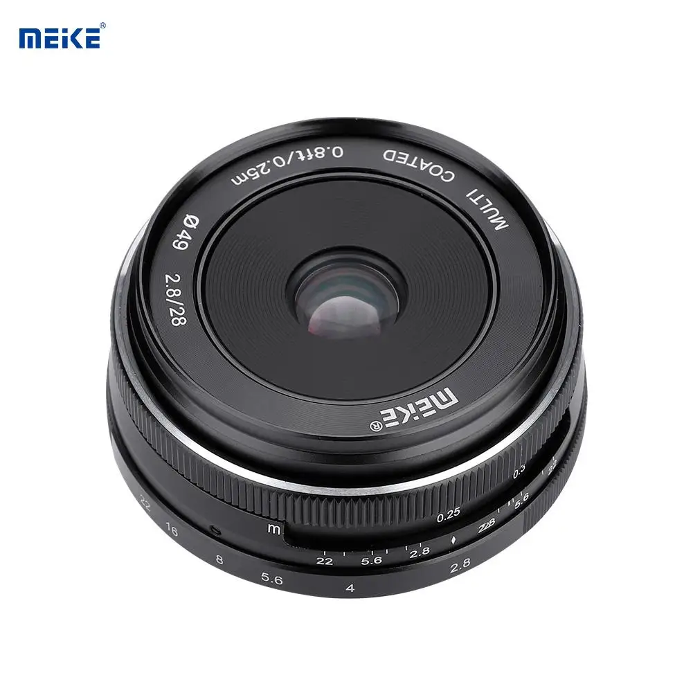 Meike28 мм F2.8 широкоугольный ручной объектив APS-C для Fuji X-mount беззеркальная камера s чечевица объектив беззеркальная камера s