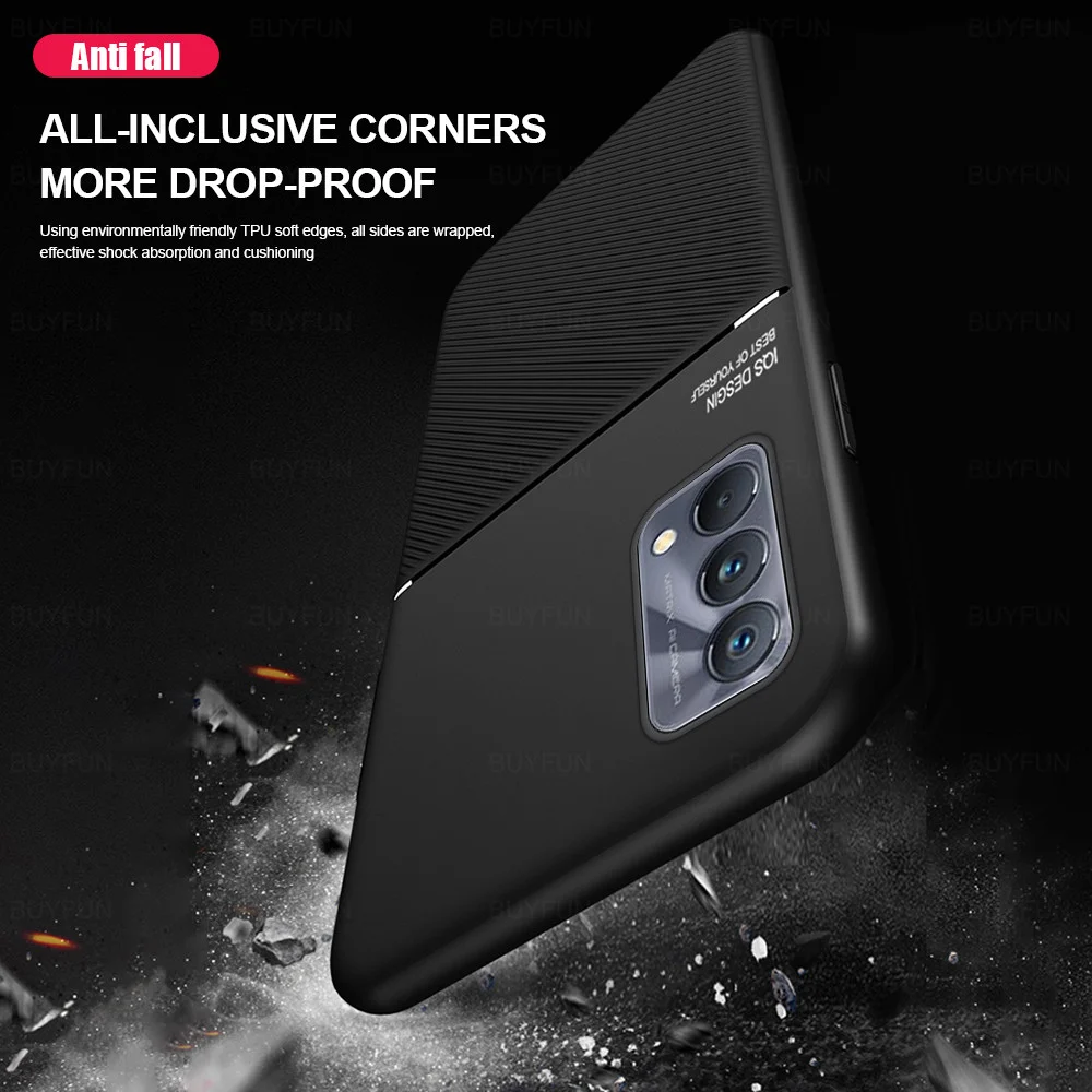 magnetic phone case for realme gt master 6 43 matte pu soft silicone frame cover for realme gt master edition car holder shell free global shipping