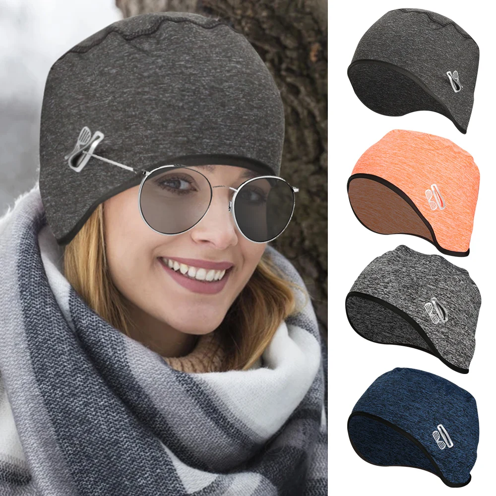 

Winter Cycling Cap Windproof Thermal Ski Running Men's Hat Motorcycle Helmet Liner Balaclava Women MTB Bike Headwear Accessories