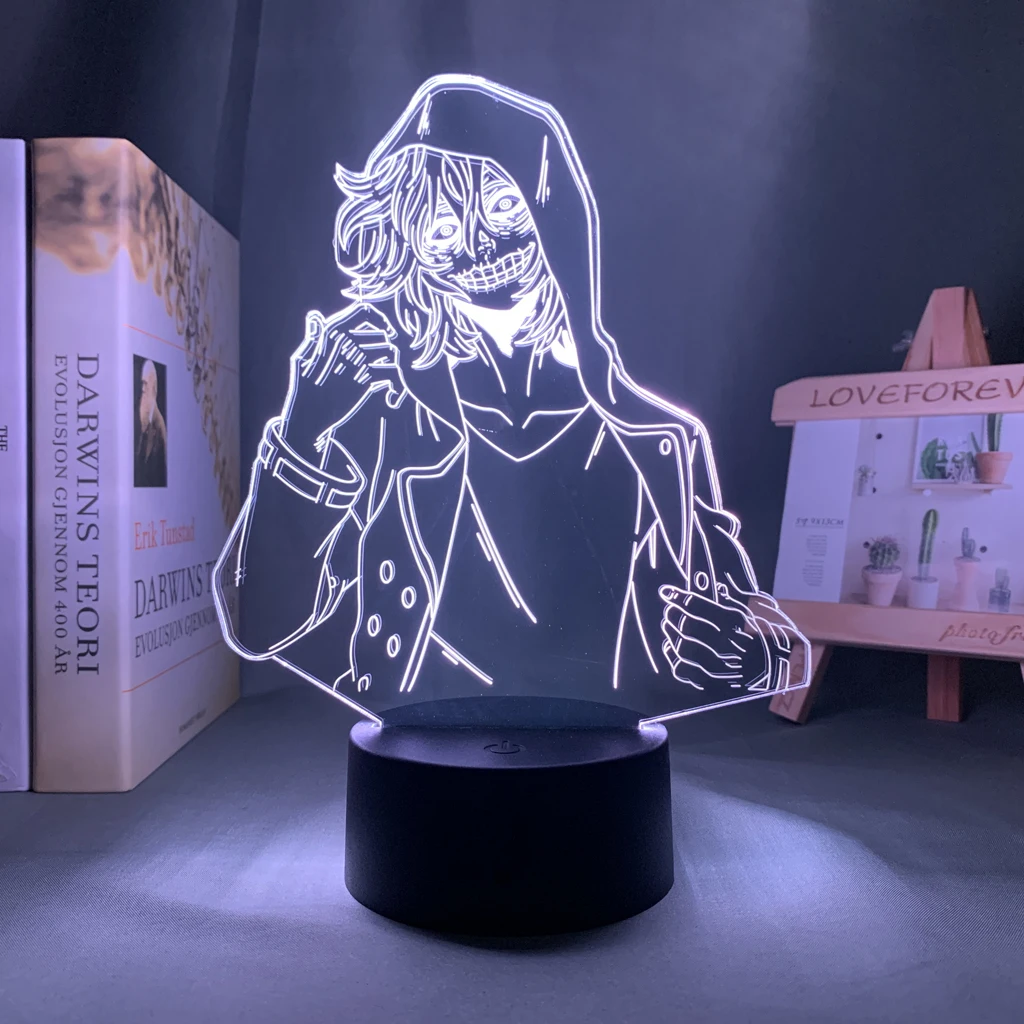 

3d Lamp Anime My Hero Academia Tomura Shigaraki Lamp for Bedroom Decoration Birthday Gift Tomura Shigaraki Led Night Light