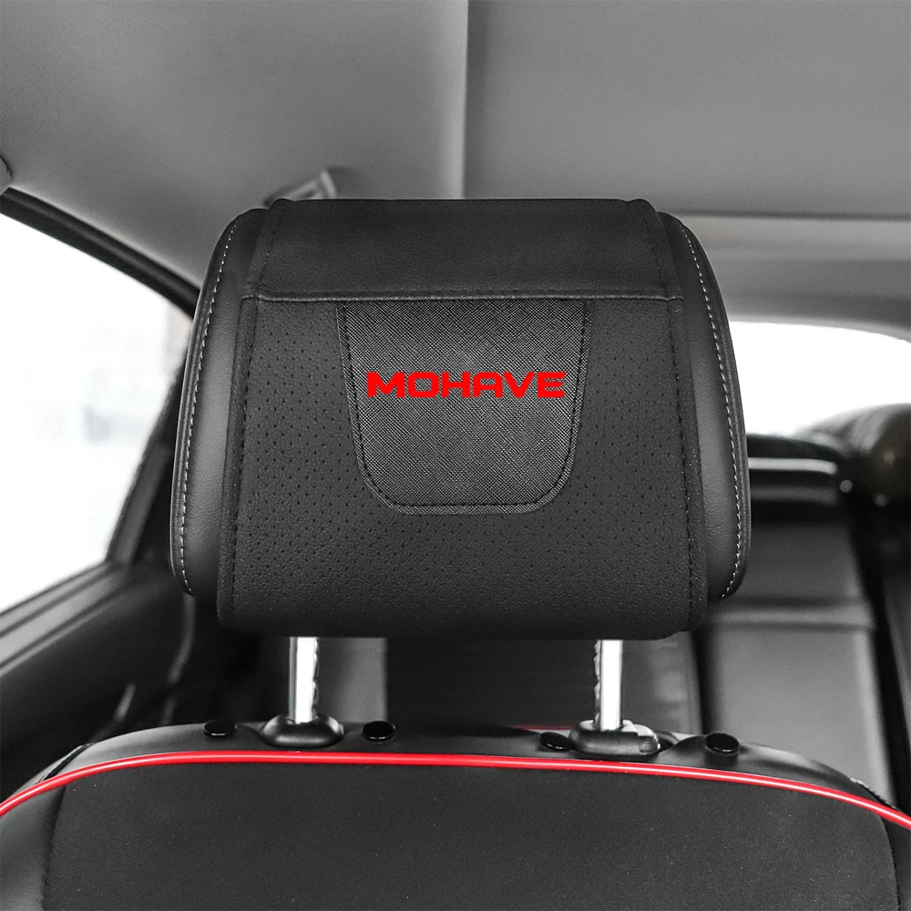 

1pc for Kia Mohave Car Headrest Protector Case Pu Leather Car Headrest Cover Car Accessories