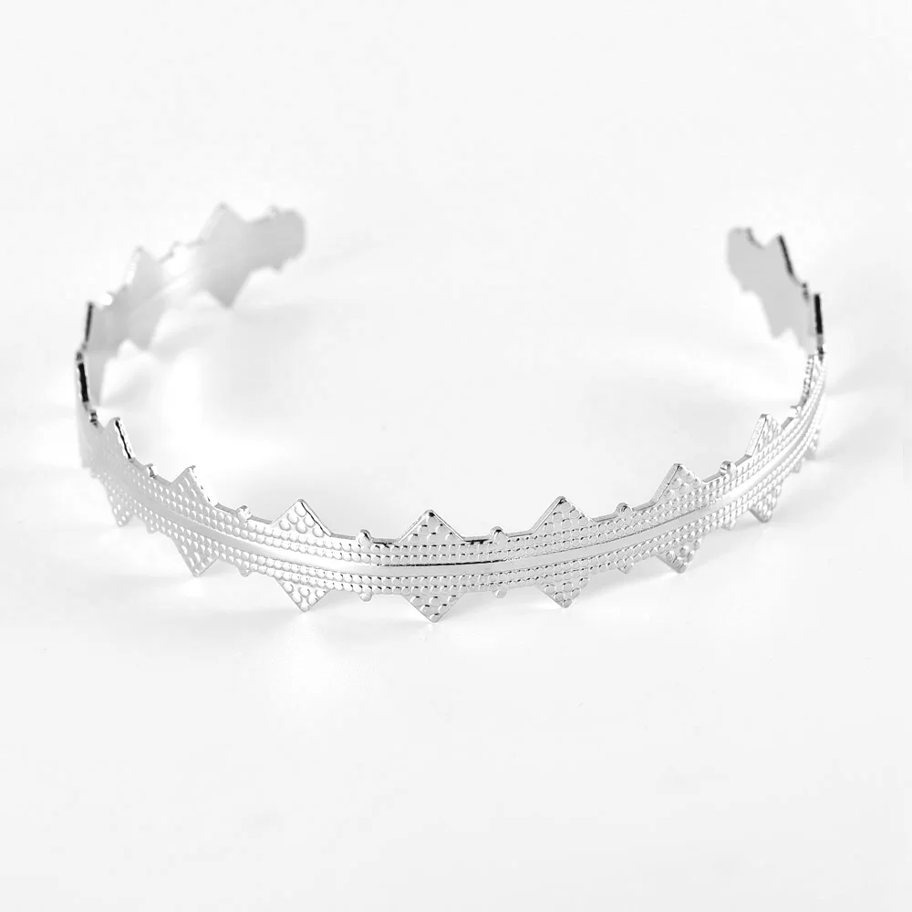 Винтажные геометрические короны с блестками белый камень кристалл модные