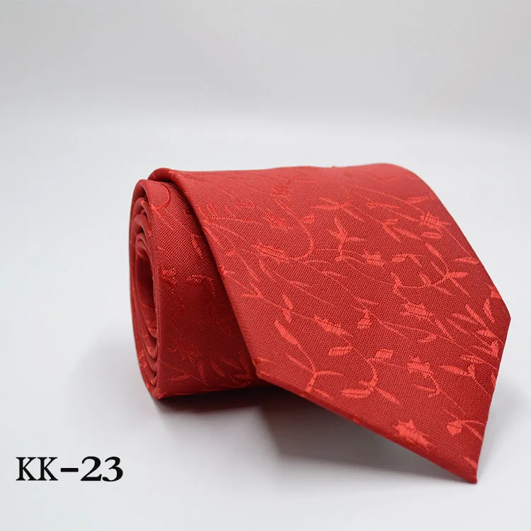 KK-23 Новинка, мужской галстук, золотой, темно-синий, в полоску, шелк, галстук, жаккард, вечерние, свадебные, тканые, модные, дизайнерские, галстук для мужчин - Цвет: KK-23