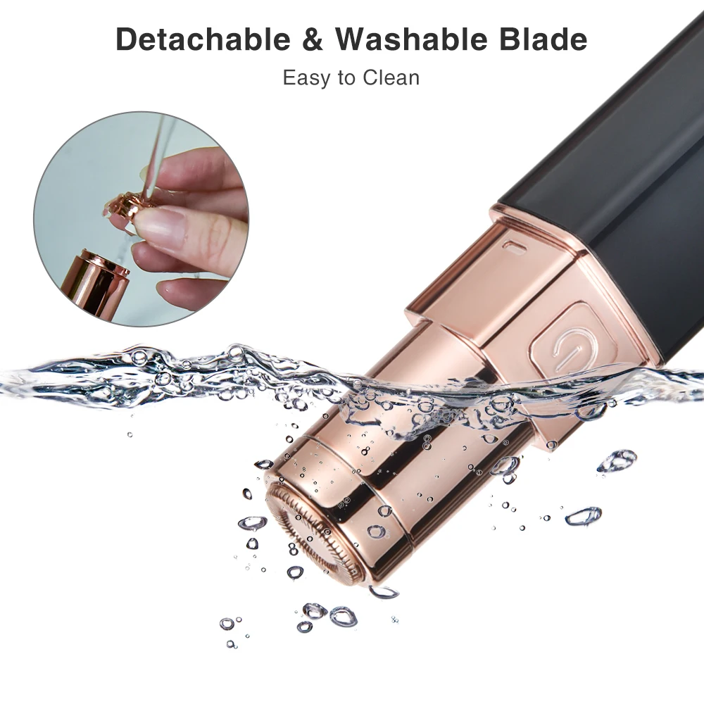 

Mini Portable Electric Epilator USB Rechargeable Cordless Shaver Painless Body Hair Shaver Arm Legs Hair Removal Bikini Trimmer