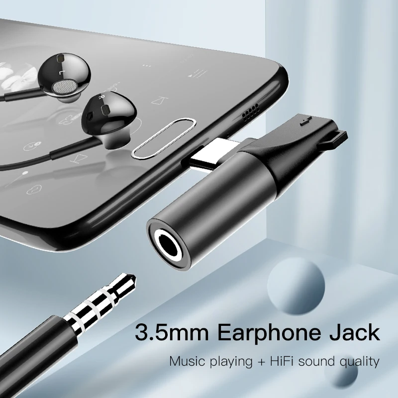 ! ACCEZZ телефонный адаптер usb type C до 3 5 мм AUX разъем для Xiaomi Mi8 Note 7 huawei P10 P30 mate 20