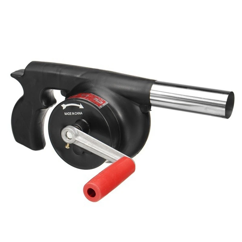 

Outdoor Cooking BBQ Fan Air Blower For Barbecue Fire Bellows Hand Crank Tool for Picnic Camping stove accessories